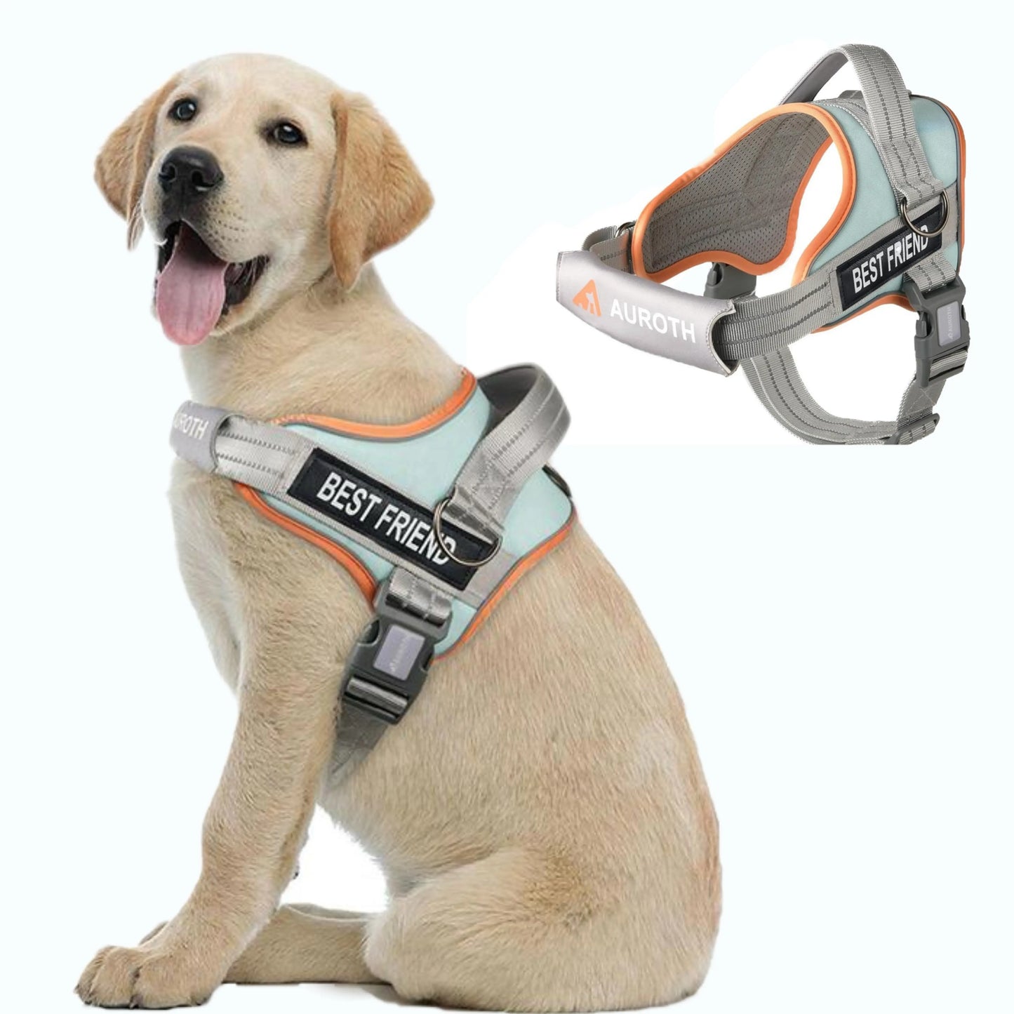 No-Pull Dog Harness with Soft Padded Vest, Adjustable Reflective Straps for Safe Walking and Training – Suitable for Small, Medium, and Large Dogs