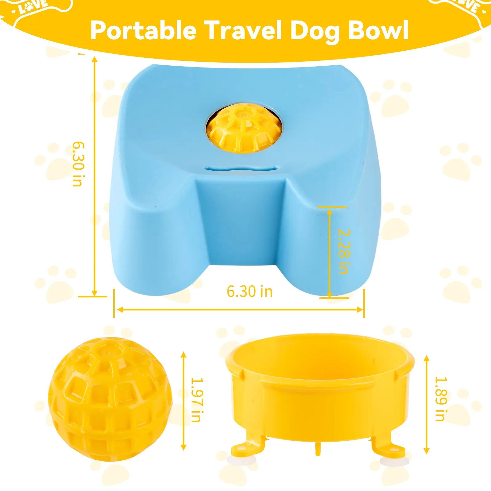 Silicone Slow Feeder Dog Bowl – Non-Slip Lick Bowl for Wet Food, Yogurt & Bone Broth, Interactive Slow Feed Bowl for Small to Large Dogs (Blue)