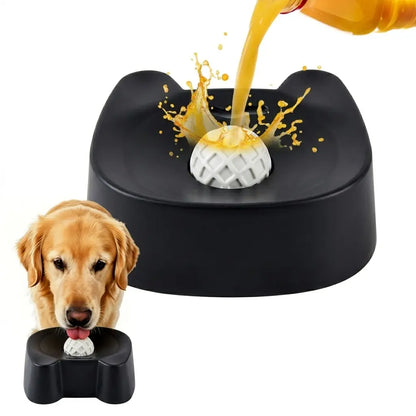 Silicone Slow Feeder Dog Bowl – Non-Slip Lick Bowl for Wet Food, Yogurt & Bone Broth, Interactive Slow Feed Bowl for Small to Large Dogs (Blue)